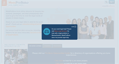 Desktop Screenshot of massprobono.org